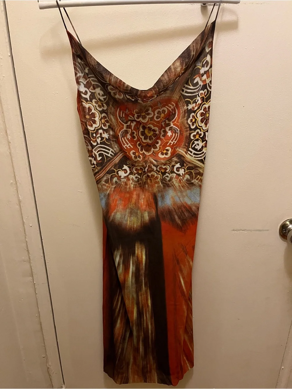 Vivienne Tam Brown Rust Print Dress - Picture 4 of 4